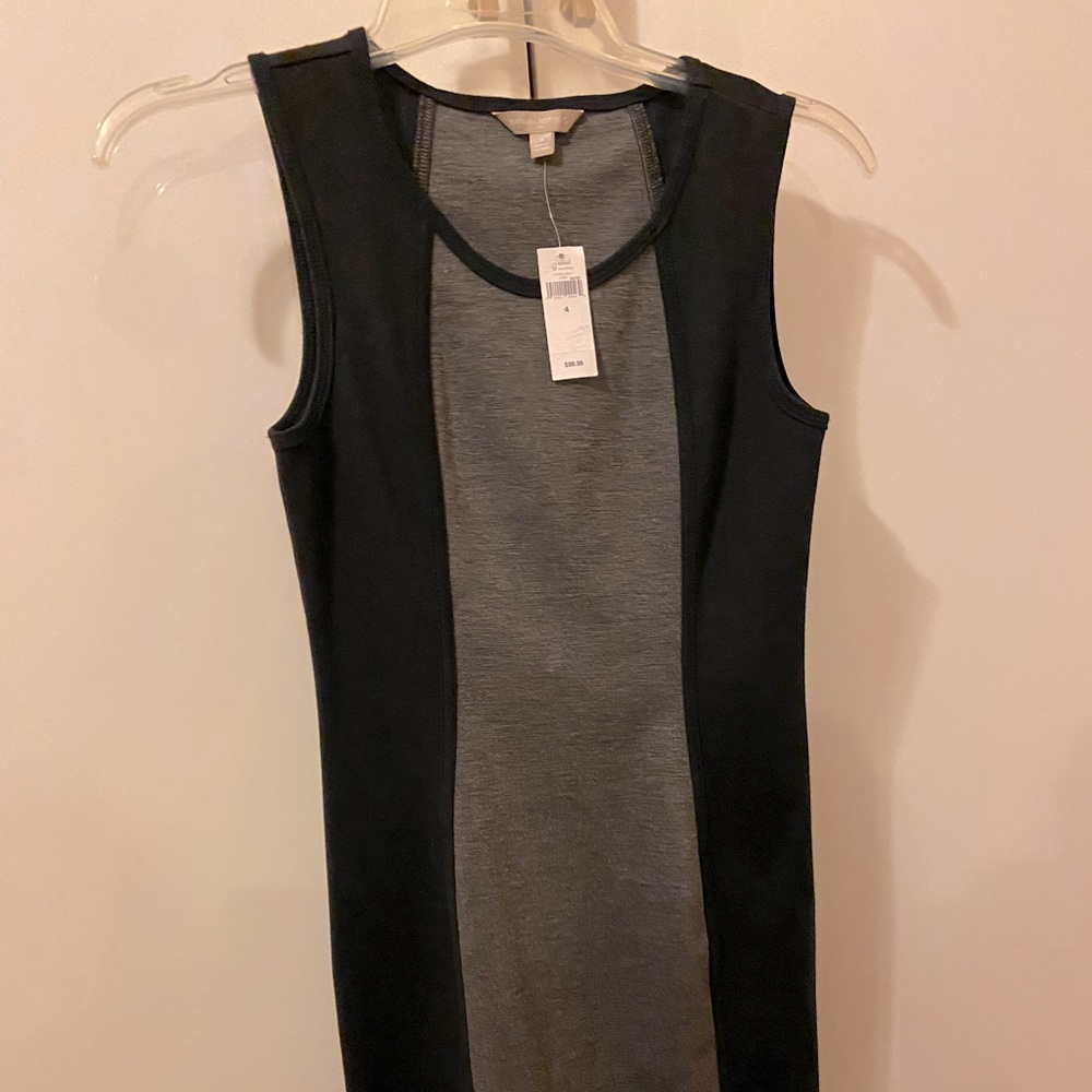 NWT Banana Republic Black and Grey Bodycon Dress